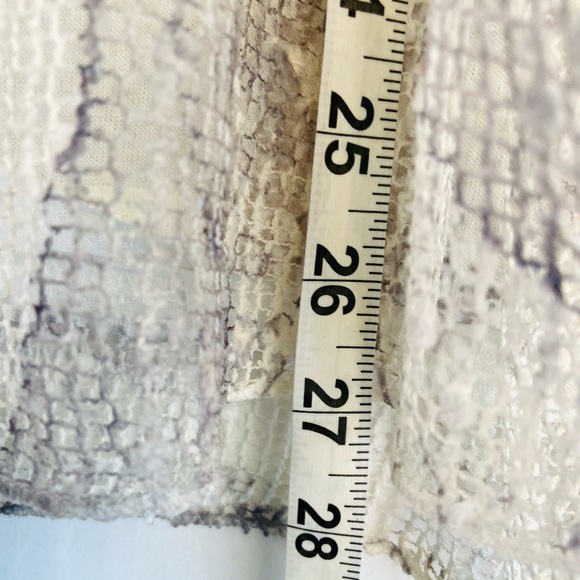 Coco+Carmen unique cream and gray nettle knit layered blouse  SZ L-XL - Picture 9 of 11